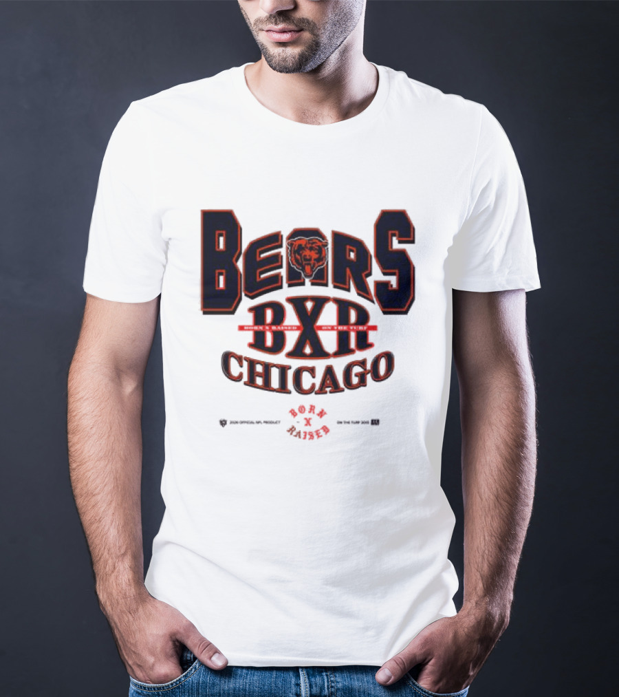 Born X Raised Bears BXR Chicago Collection White T-Shirt