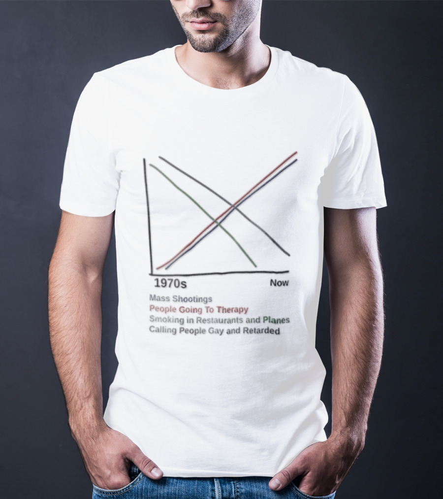 Cardinals Austin Calling 1970 People Giving Up On Humanity Trends Now Graph T-Shirt