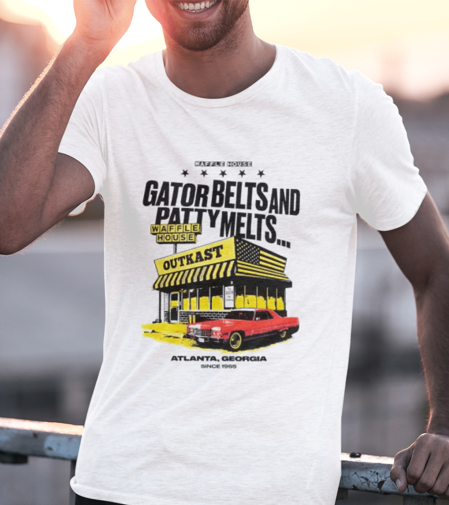 Gator Belts And Patty Melts Outkast Waffle House Atlanta Georgia 1995 T-Shirt