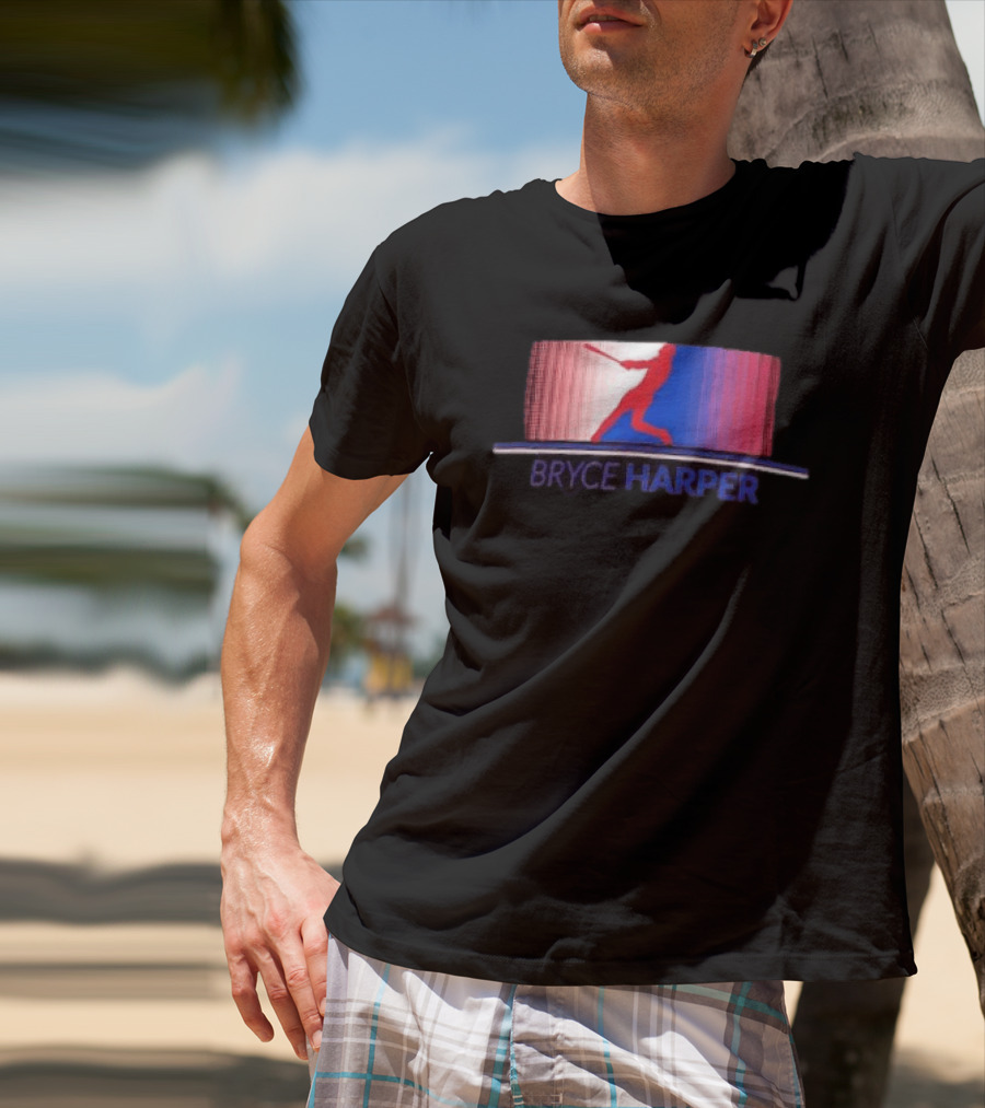 Bryce Harper Philadelphia Phillies Solo Stripe MLB Batter T-Shirt