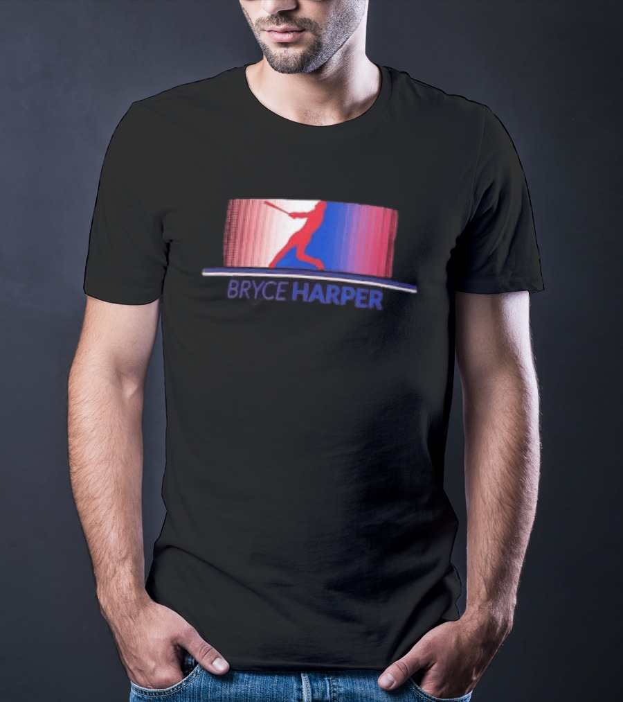 Bryce Harper Philadelphia Phillies Solo Stripe MLB Batter T-Shirt