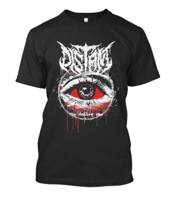 Distant Shallow Gaze Eye Red Dripping Eye With Stylized T-Shirt
