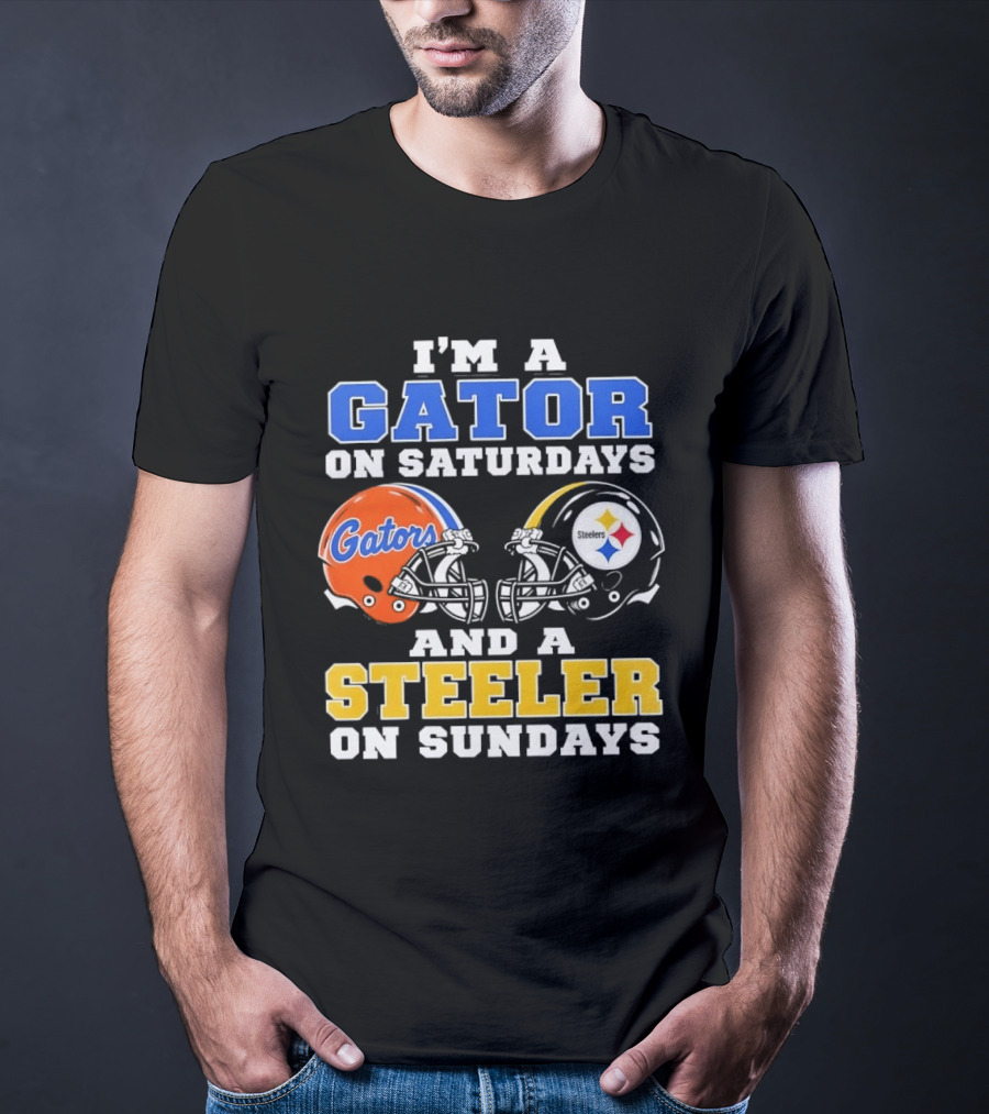 Gator On Saturdays Steeler On Sundays Football Fan Pride T-Shirt