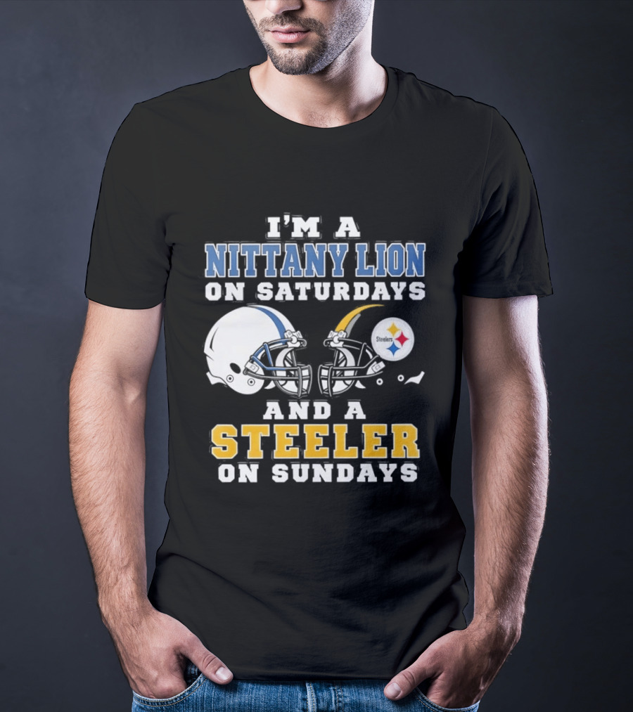 Nittany Lion Saturdays Steeler Sundays Football Fan Gear T-Shirt