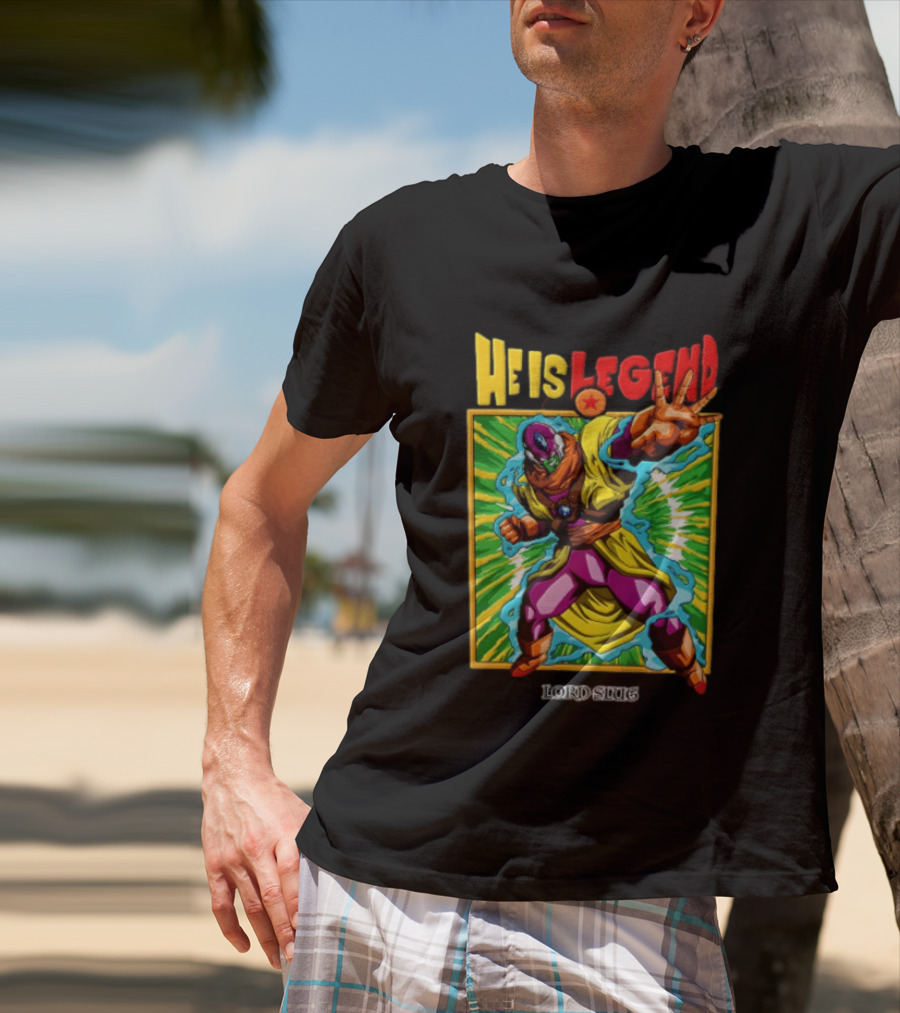 He Is Legend Lord Slug Anime Character Power Pose T-Shirt