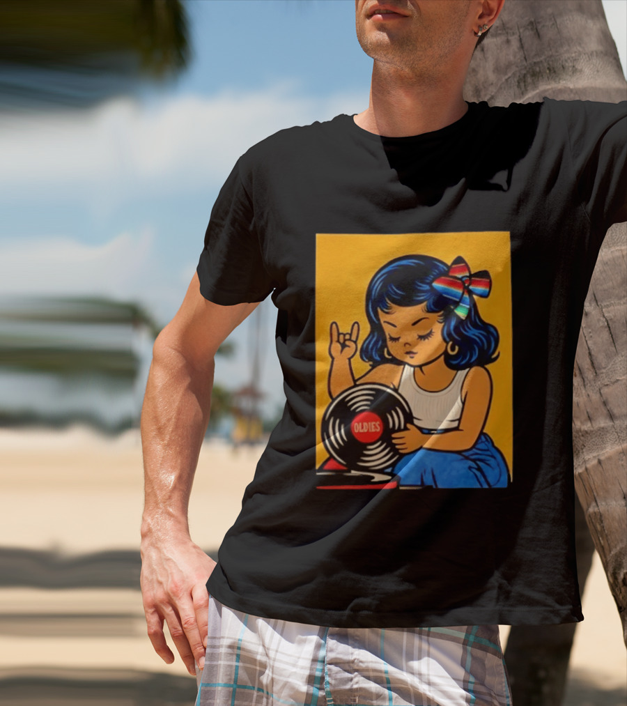 Oldies Lil Chingona Halloween 2026 Retro Record T-Shirt