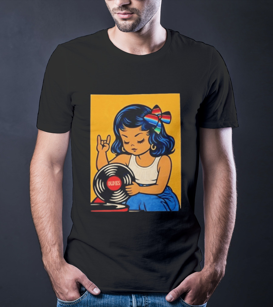 Oldies Lil Chingona Halloween 2026 Retro Record T-Shirt