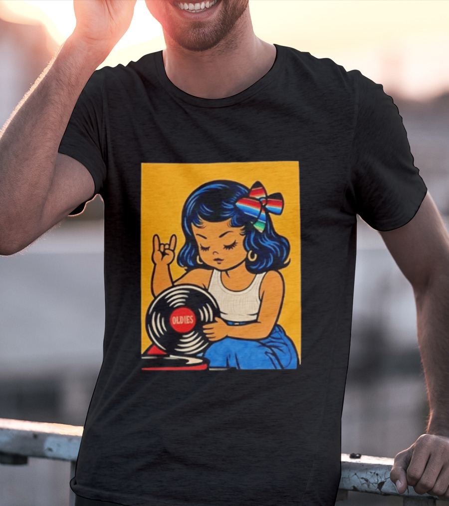 Oldies Lil Chingona Halloween 2026 Retro Record T-Shirt