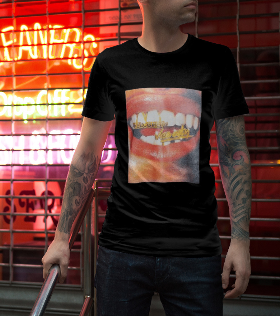 Miami Heat Store Court Culture Vice City Welcome Grill Oversized T-Shirt