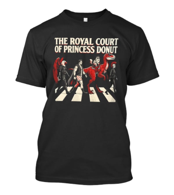 The Royal Court Of Princess Donut Abbey Road Dinosaur Parade T-Shirt