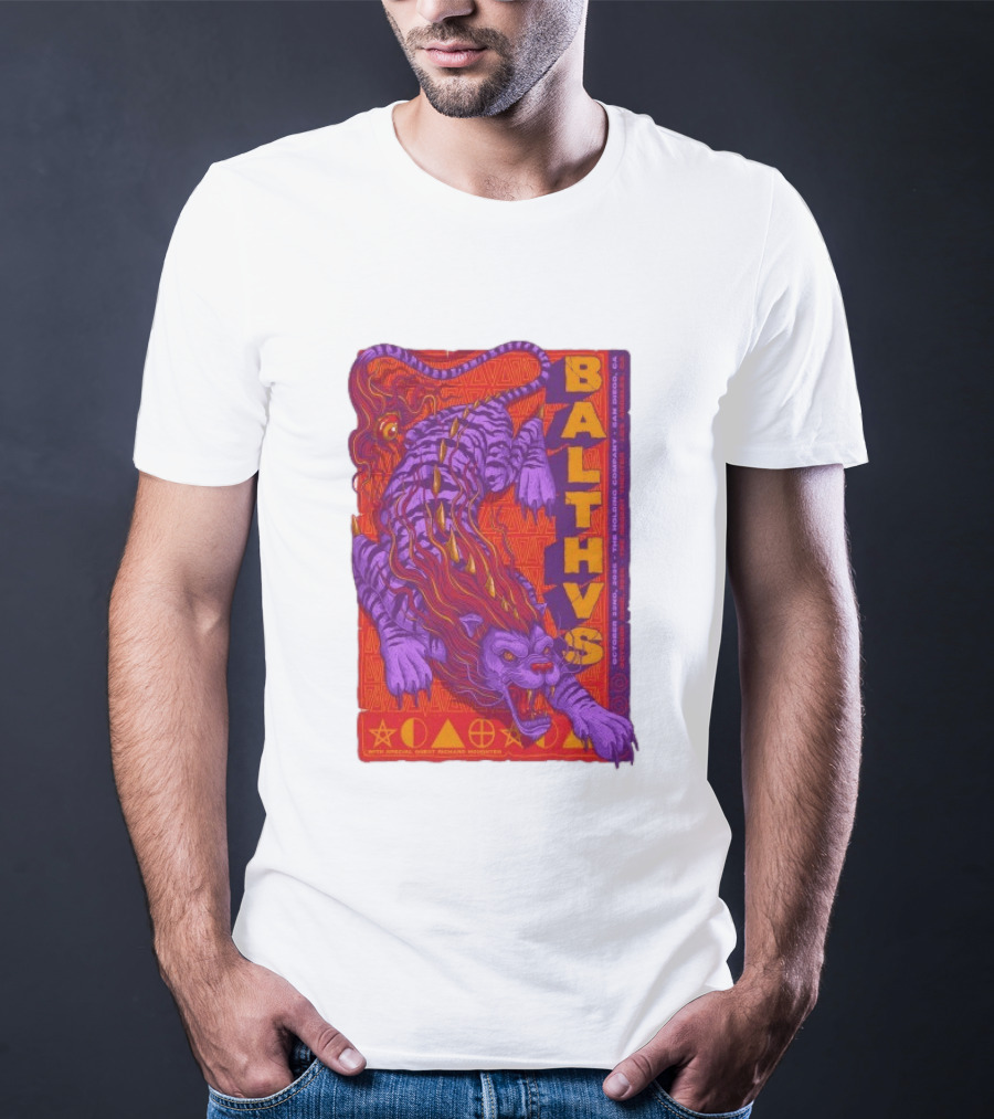 Balthvs San Diego October 22 2026 Featuring Richard Houghten Vibrant Lion T-Shirt