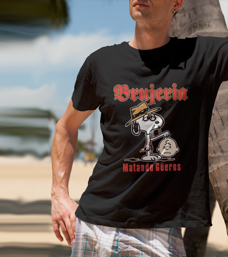 Brujeria Matando Güeros Snoopy Bootleg Metal Band Hat T-Shirt