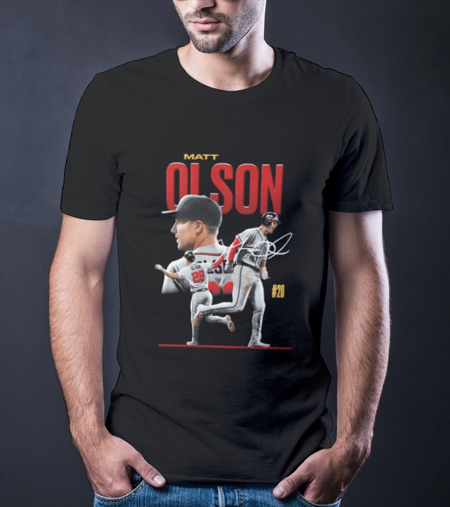 Matt Olson Atlanta Braves MLB 28 Foul Territory Players T-Shirt