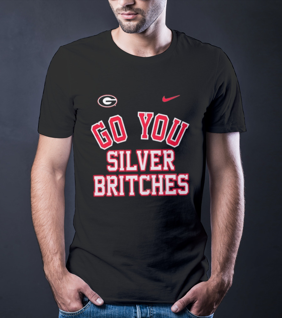 Georgia Bulldogs Go You Silver Britches Nike Iconic Team Pride T-Shirt