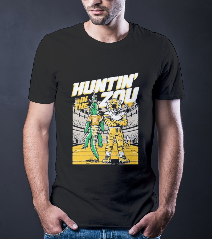 Huntin' In The Zou Mizzou Tigers Vs Florida Gators Stadium Showdown T-Shirt