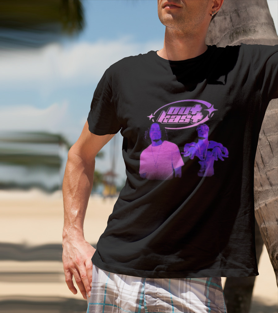 Outkast Big Boi André 3000 Purple Style Iconic Duo T-Shirt