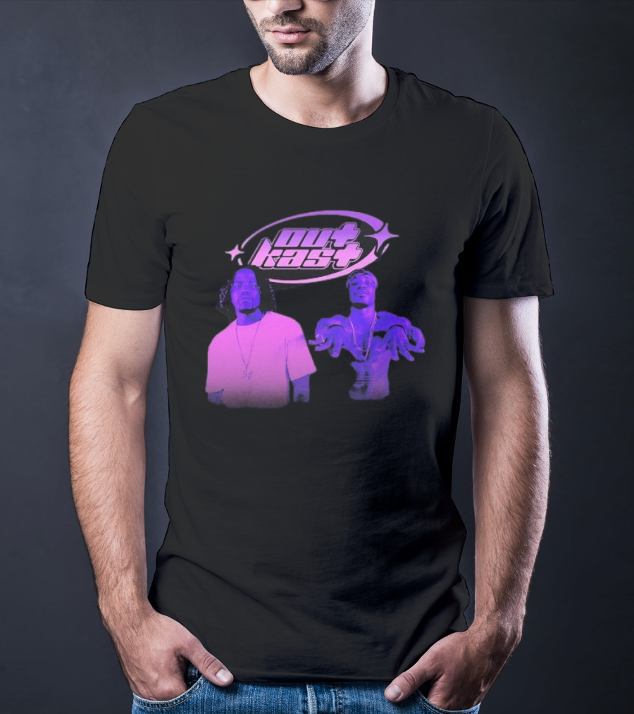 Outkast Big Boi André 3000 Purple Style Iconic Duo T-Shirt