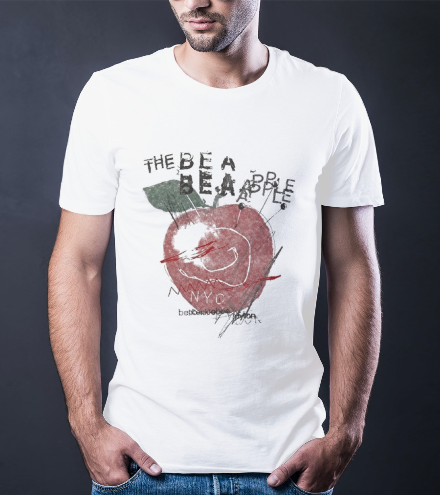 Beabadoobee The Be A Apple NYC Hand Drawn Red Apple T-Shirt