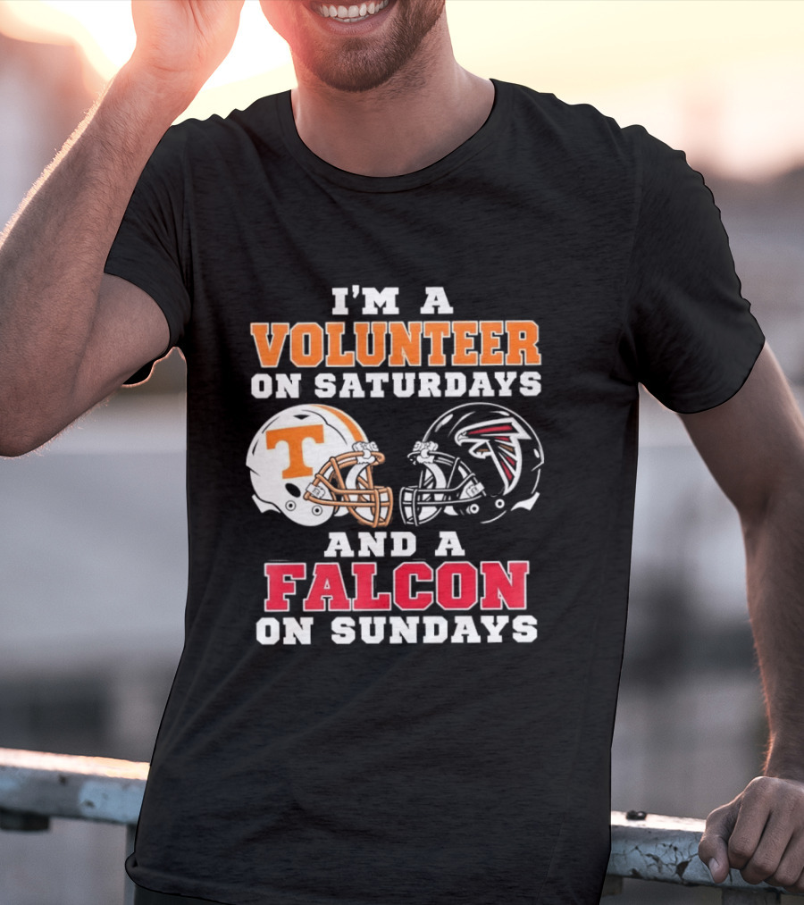 I'm A Volunteer On Saturdays Tennessee Fan Falcons Supporter On Sundays T-Shirt