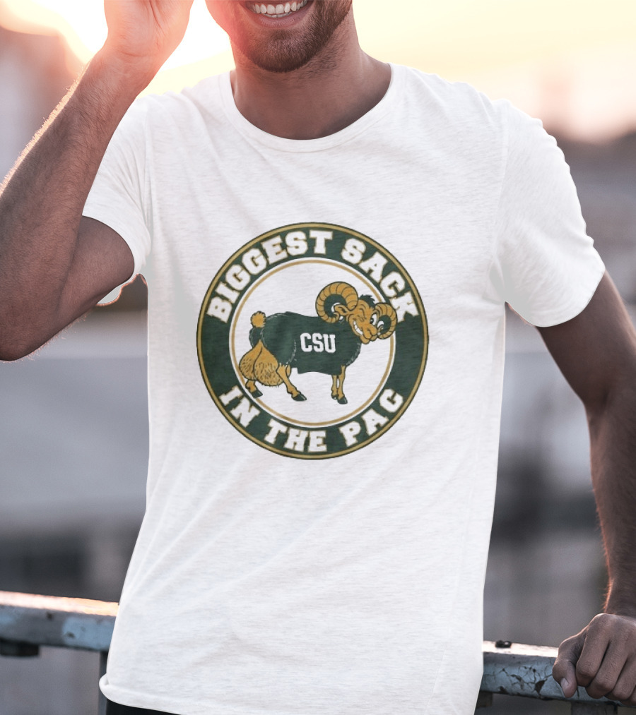 Colorado State Rams CSU Biggest Sack In The PAC Bold Ram T-Shirt