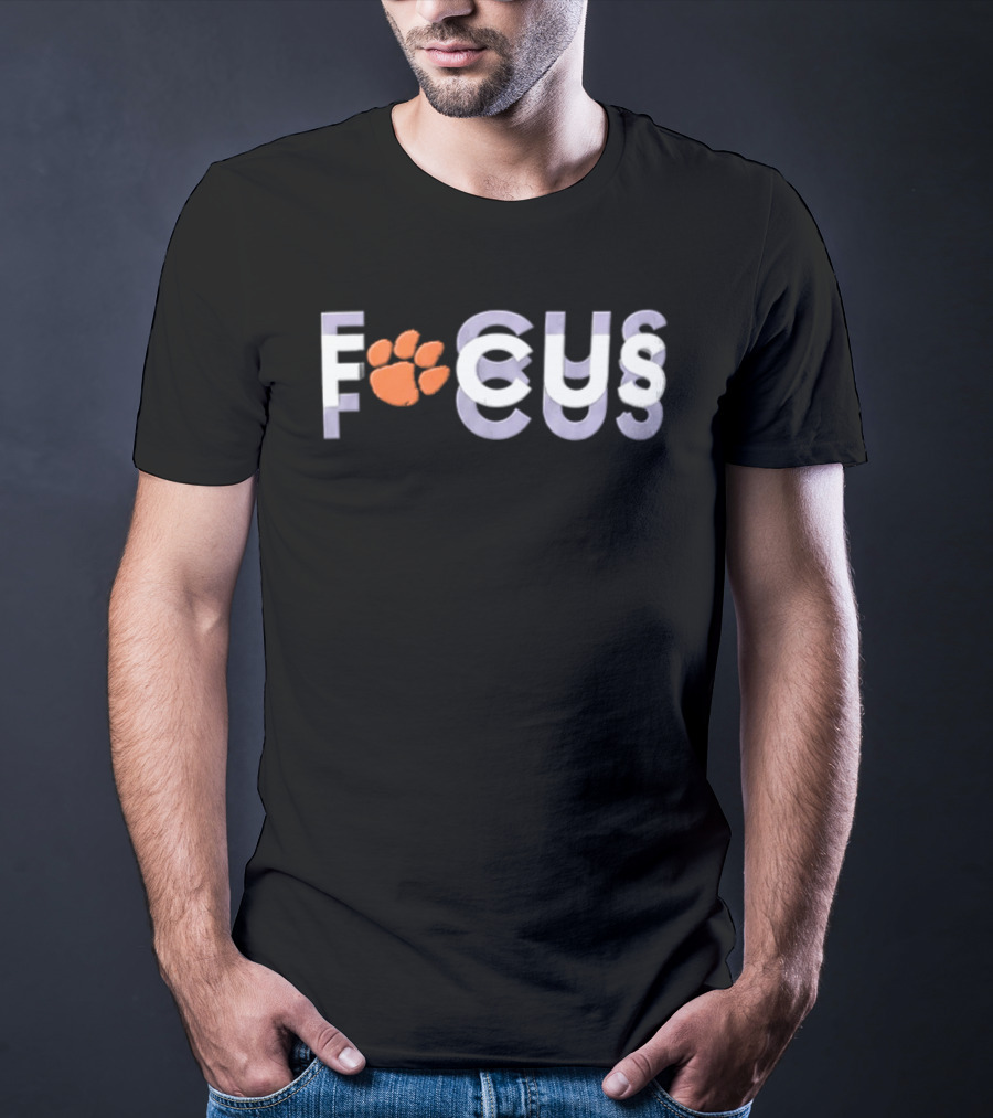 Tait Reynolds Clemson Focus Paw Print T-Shirt