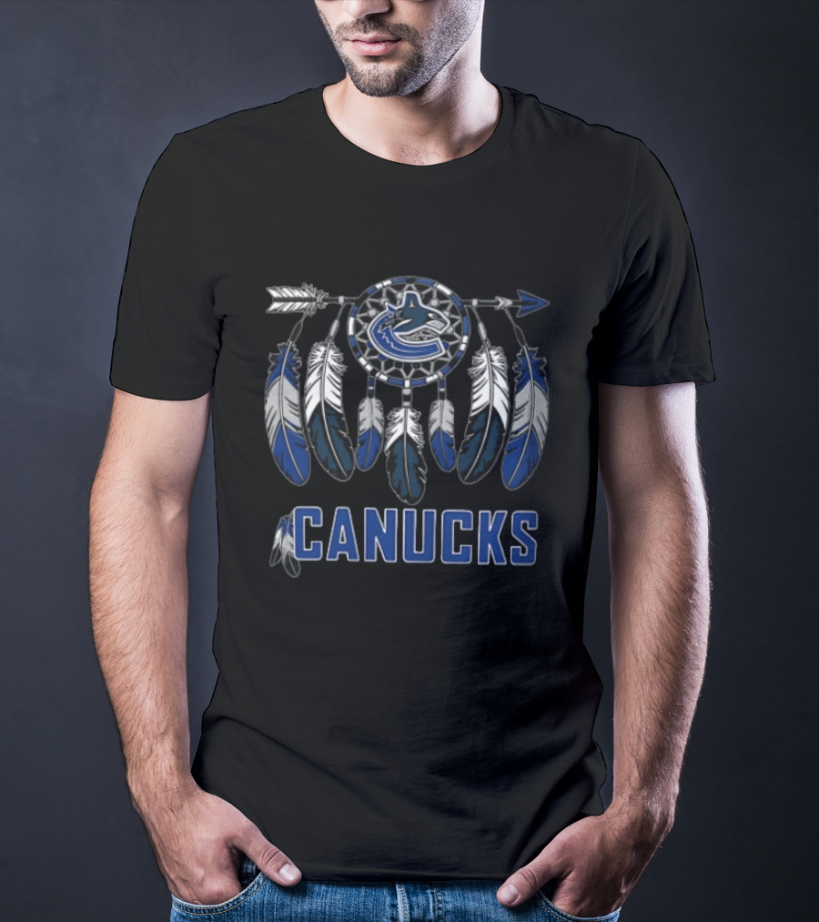 Vancouver Canucks NHL Dreamcatcher Feathers T-Shirt