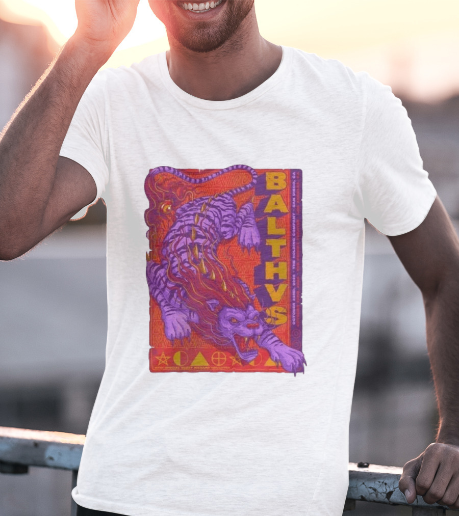 Original Balthvs San Diego Oct 2026 Featuring Richard Houghten Vibrant Lion T-Shirt