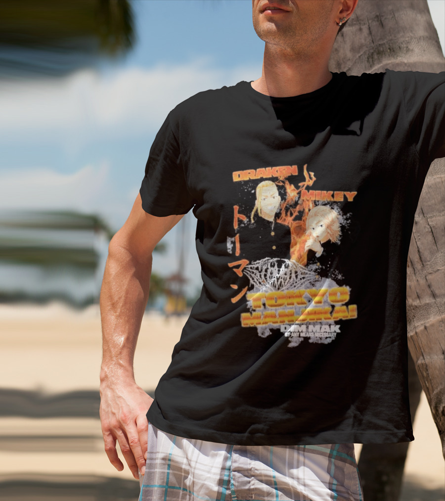 Draken Mikey Tokyo Manji Dim Mak By Any Means Necessary T-Shirt