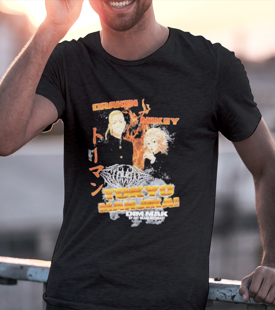 Draken Mikey Tokyo Manji Dim Mak By Any Means Necessary T-Shirt
