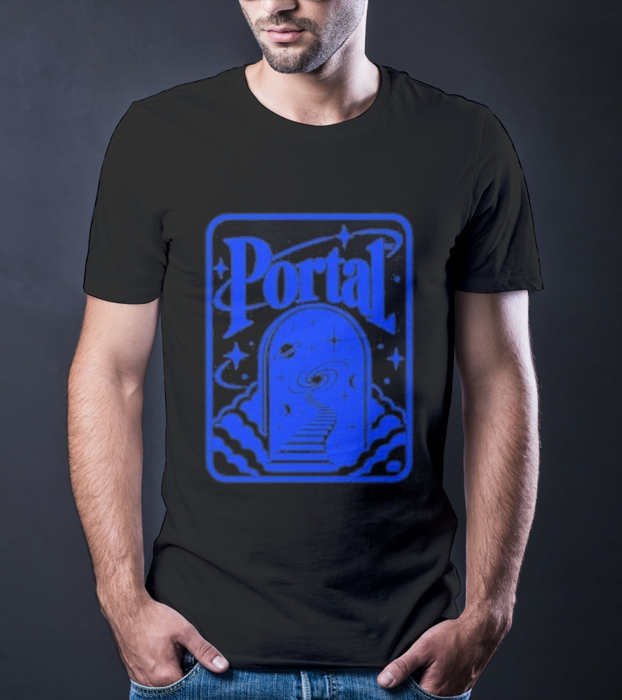Synaptrix Labs Limited Edition Portal Cosmic Stairway Stars And Planets T-Shirt