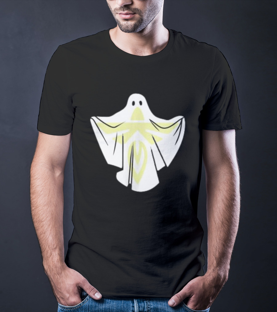 Firefly Store White Blue Ghost Halloween Space T-Shirt