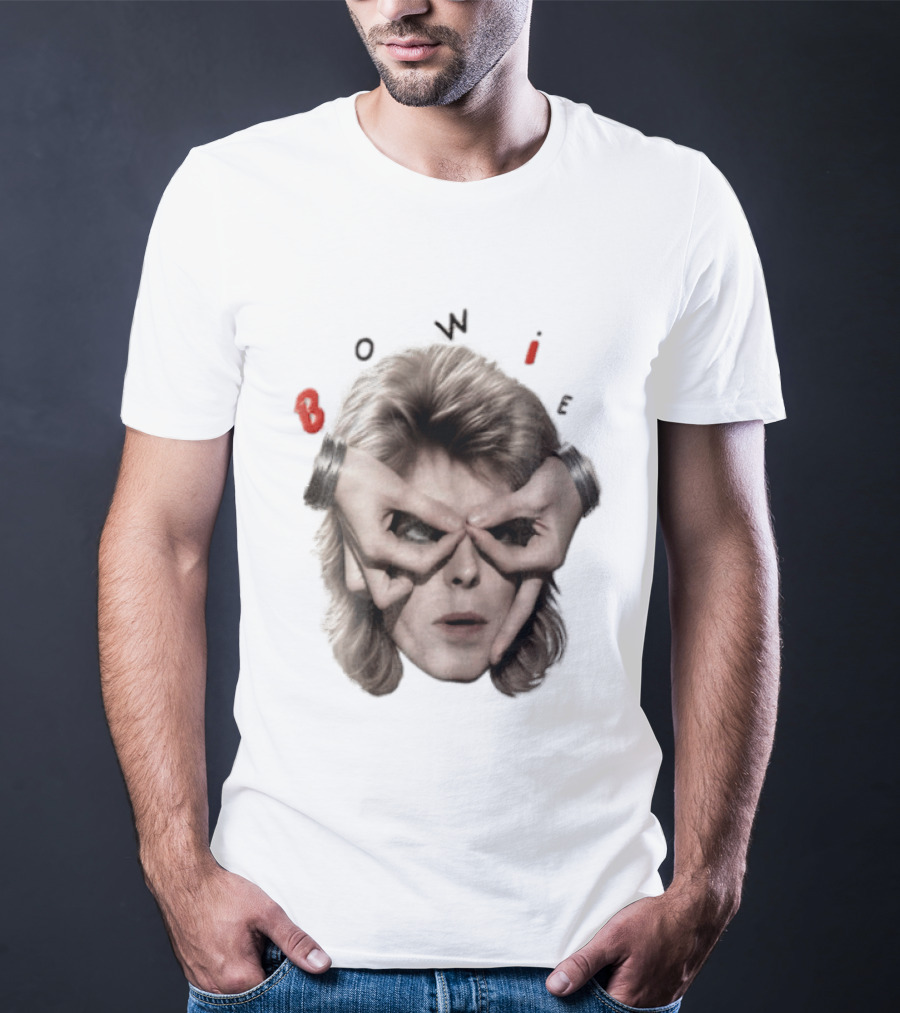 Bowie David Bowie Hands Framing Eyes Retro Music T-Shirt