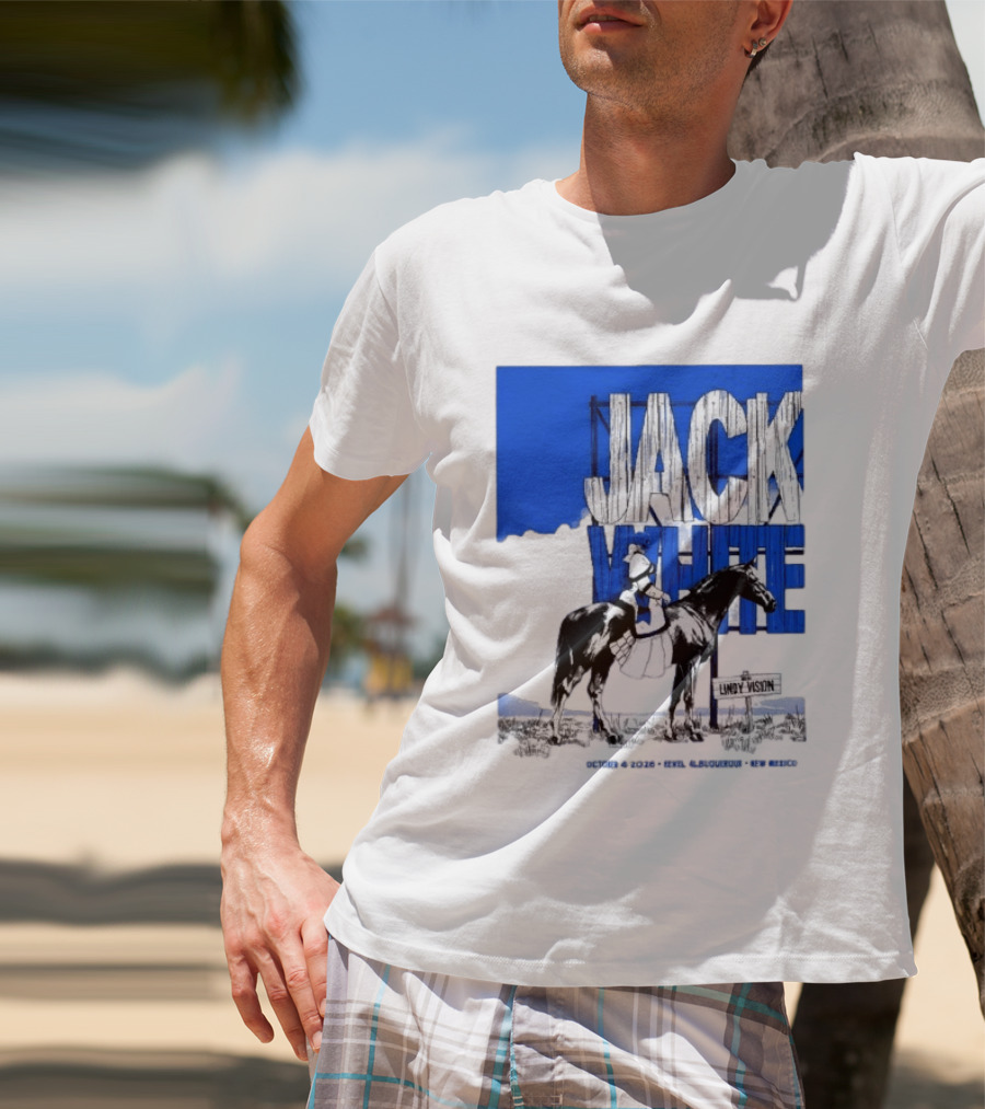 Jack White Live At Revel Entertainment Center Albuquerque October 4 2026 Lindy Vision T-Shirt