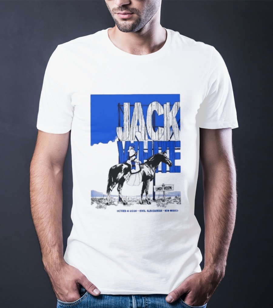 Jack White Live At Revel Entertainment Center Albuquerque October 4 2026 Lindy Vision T-Shirt