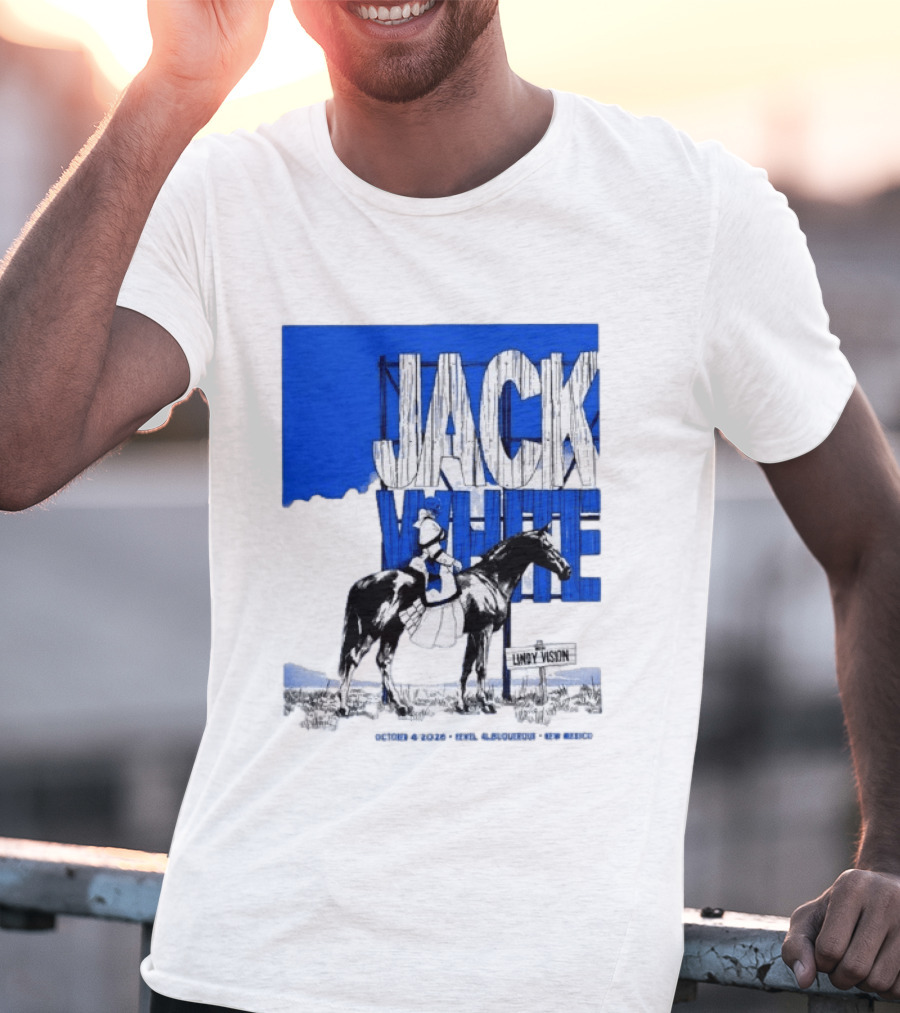 Jack White Live At Revel Entertainment Center Albuquerque October 4 2026 Lindy Vision T-Shirt
