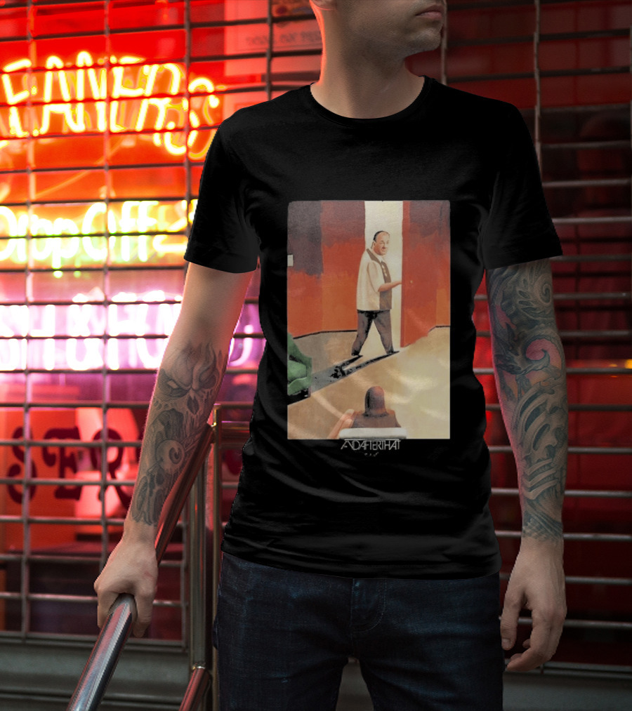 After That Therapy Scene Black Edge T-Shirt