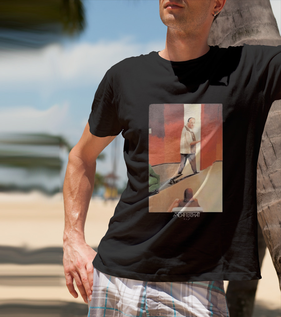 After That Therapy Scene Black Edge T-Shirt