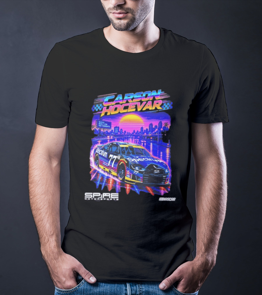 Carson Hocevar Spectrum Spire Motorsports No. 77 NASCAR Built For Big Moments T-Shirt
