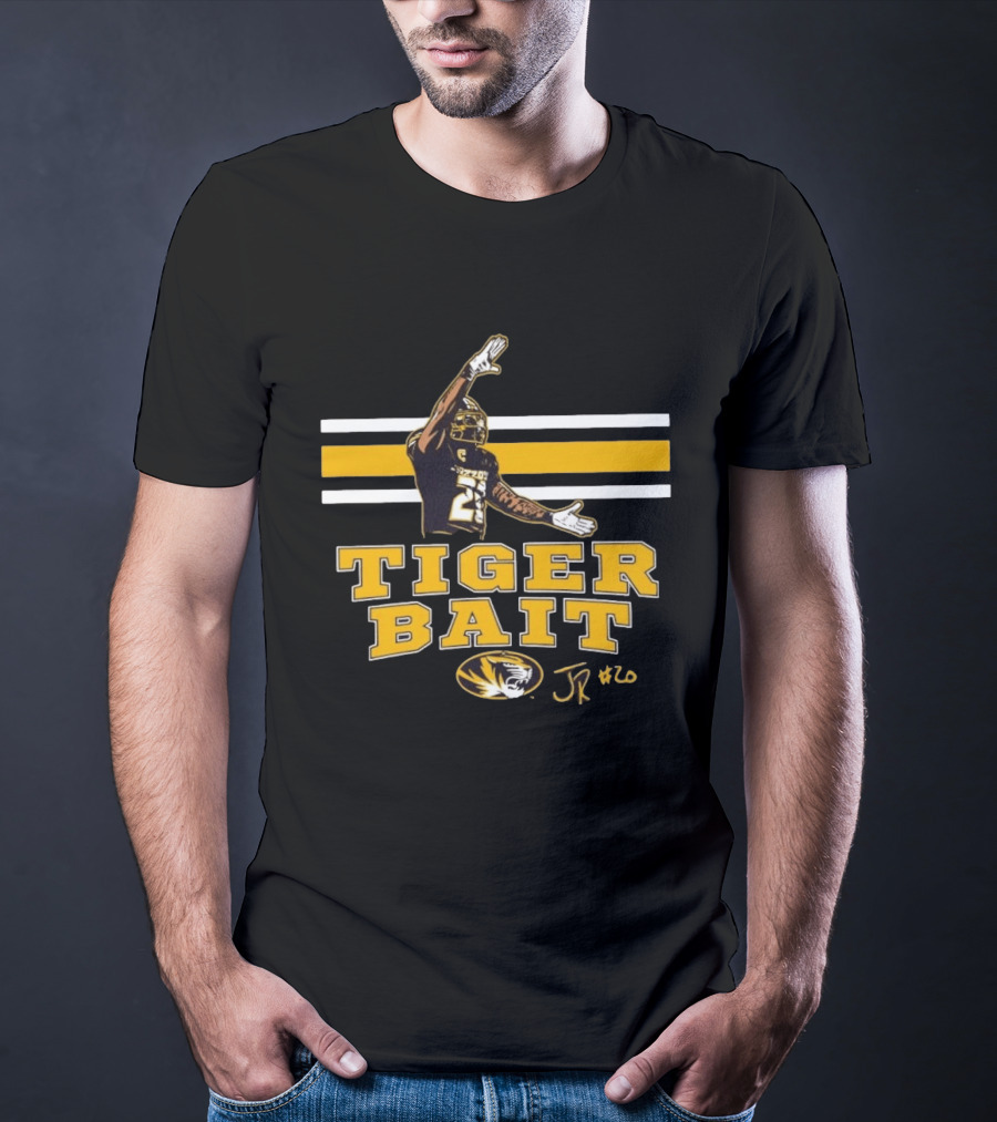 Missouri Tigers Football Tiger Bait JR #20 Jamal Roberts T-Shirt