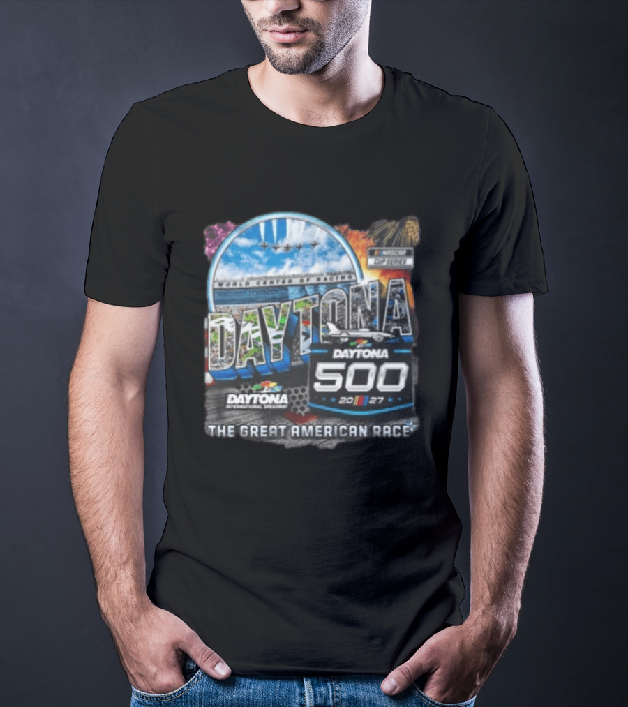 Daytona International Speedway The Great American Race Daytona 500 February 21 2027 NASCAR Racing Event T-Shirt