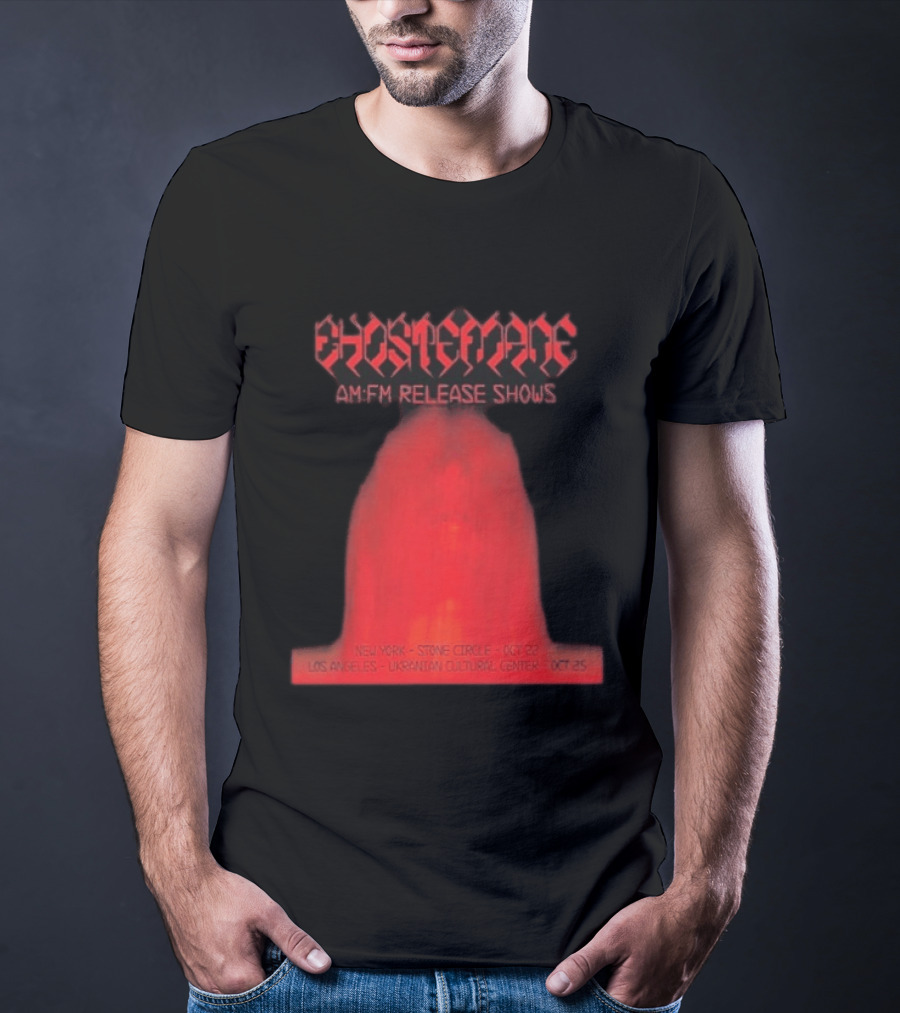 Ghostemane AM:FM Release Shows New York Stone Circle Oct 22 Los Angeles Ukrainian Cultural Center Oct 25 T-Shirt
