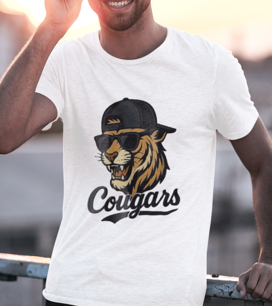 Cougars Tiger Sunglasses Baseball Cap Swagger T-Shirt