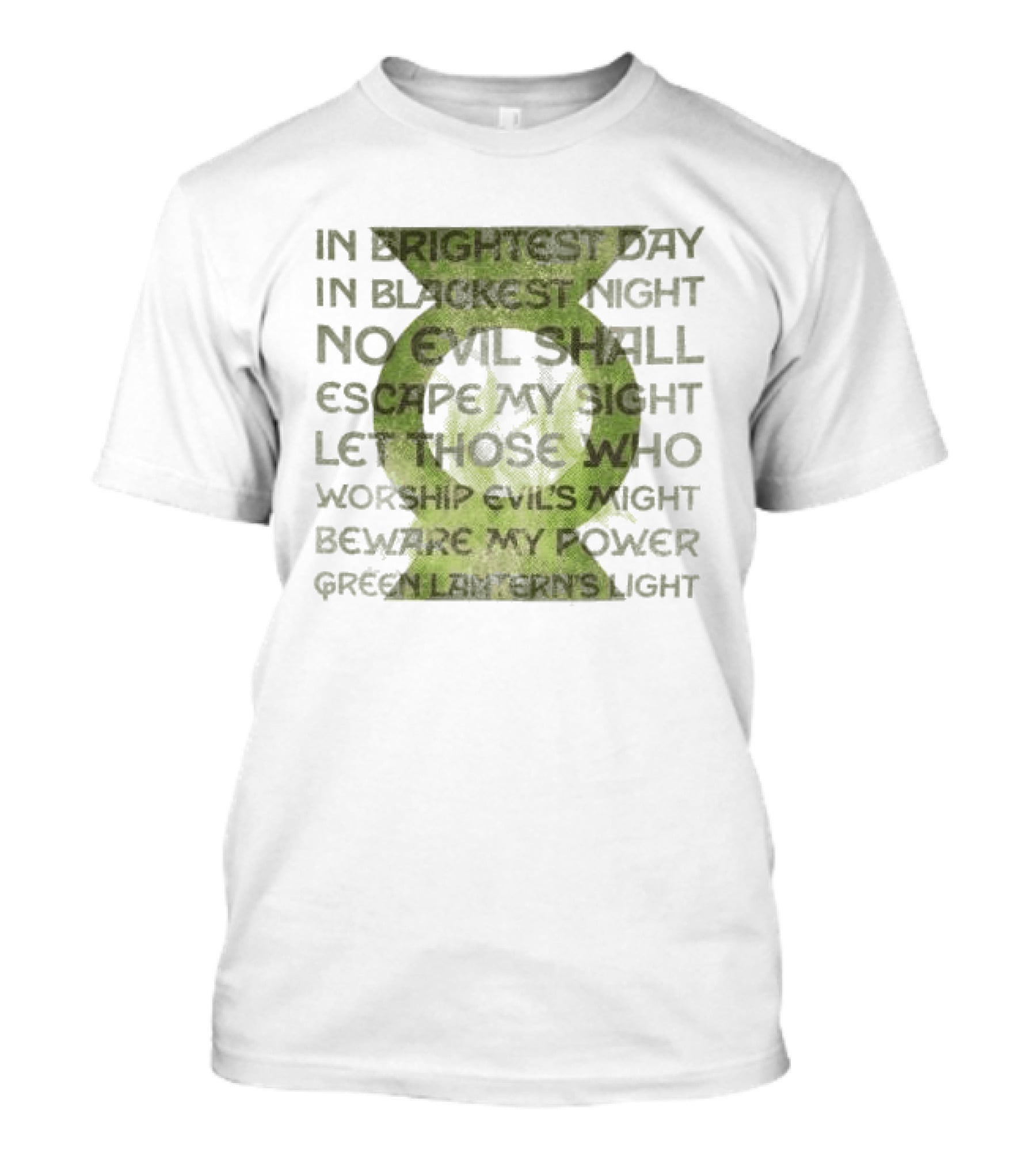 Heroes Villains Store Green Lantern's Oath In Brightest Day In Blackest Night No Evil Shall Escape Green Lantern's Light T-Shirt