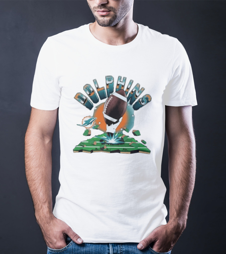 Miami Dolphins Football Explode 2026 Clubhouse T-Shirt