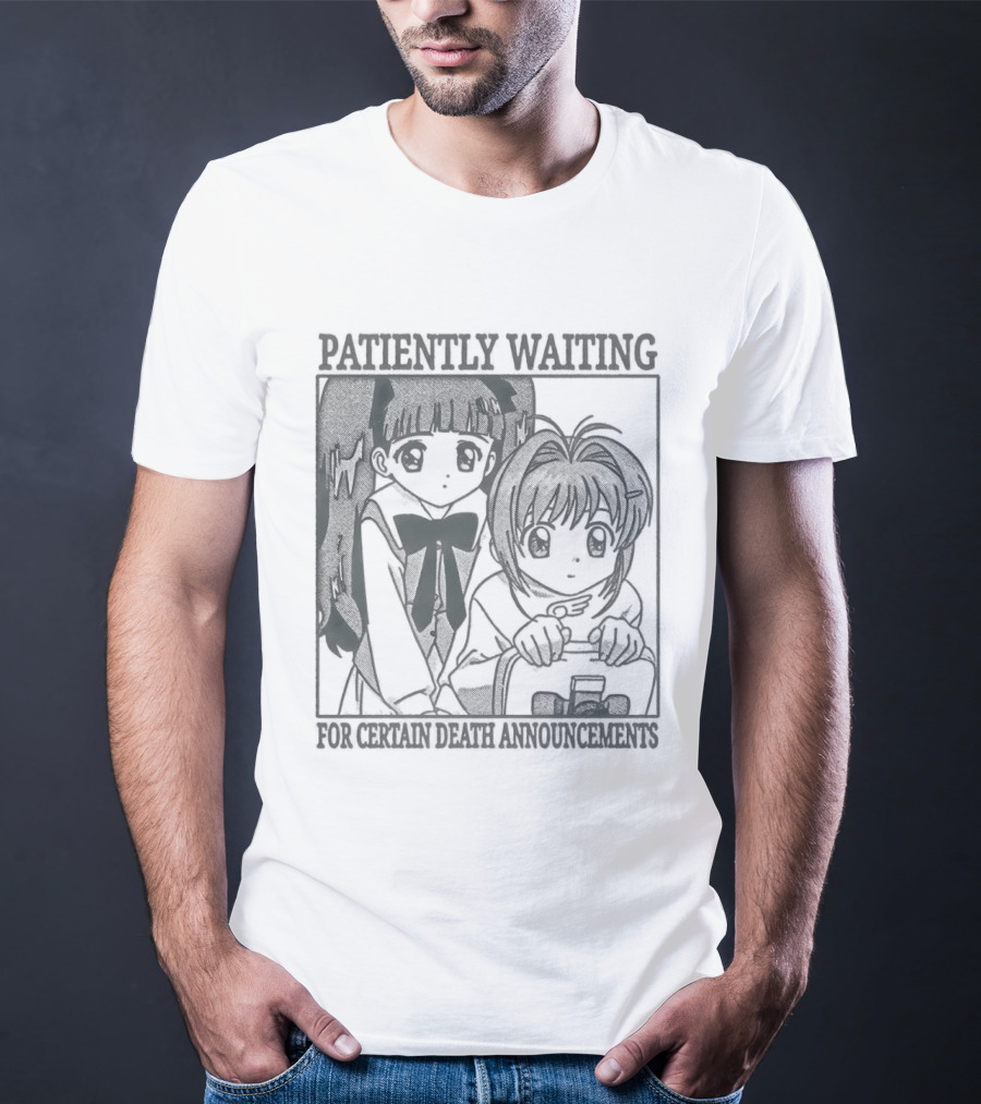 Patiently Waiting For Certain Death Anime Aesthetic T-Shirt