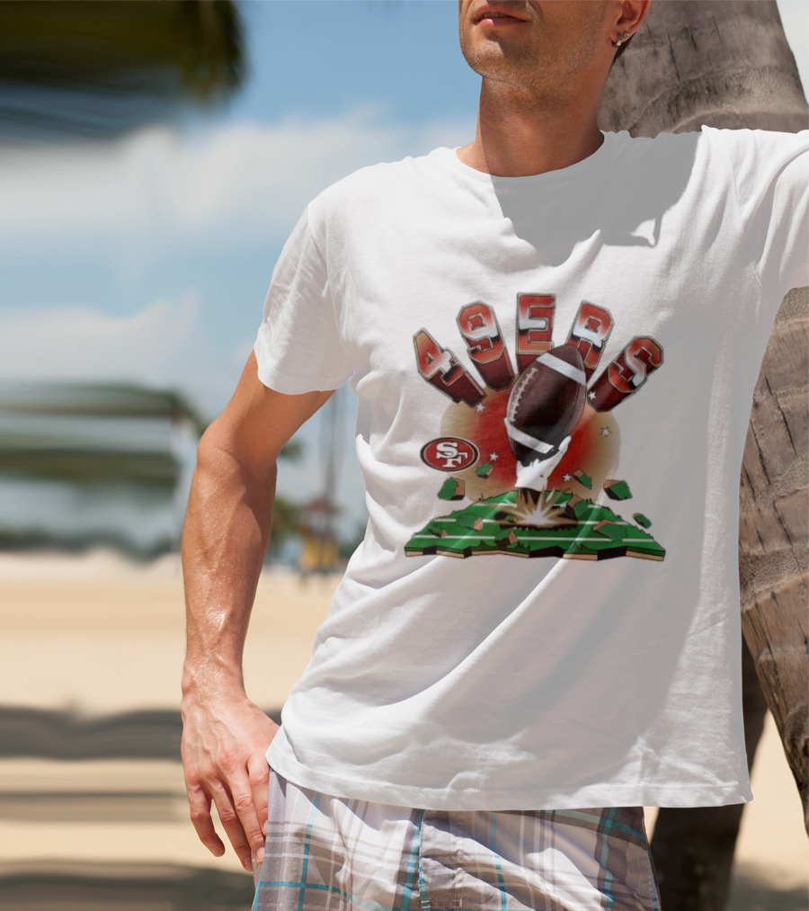 San Francisco 49ers Explosive Football 2026 Clubhouse T-Shirt