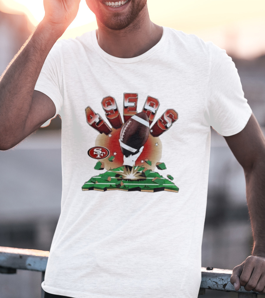 San Francisco 49ers Explosive Football 2026 Clubhouse T-Shirt