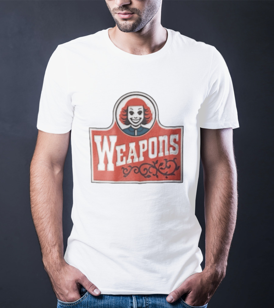 Weapons Little Audrey Face Red Whimsical Playful T-Shirt