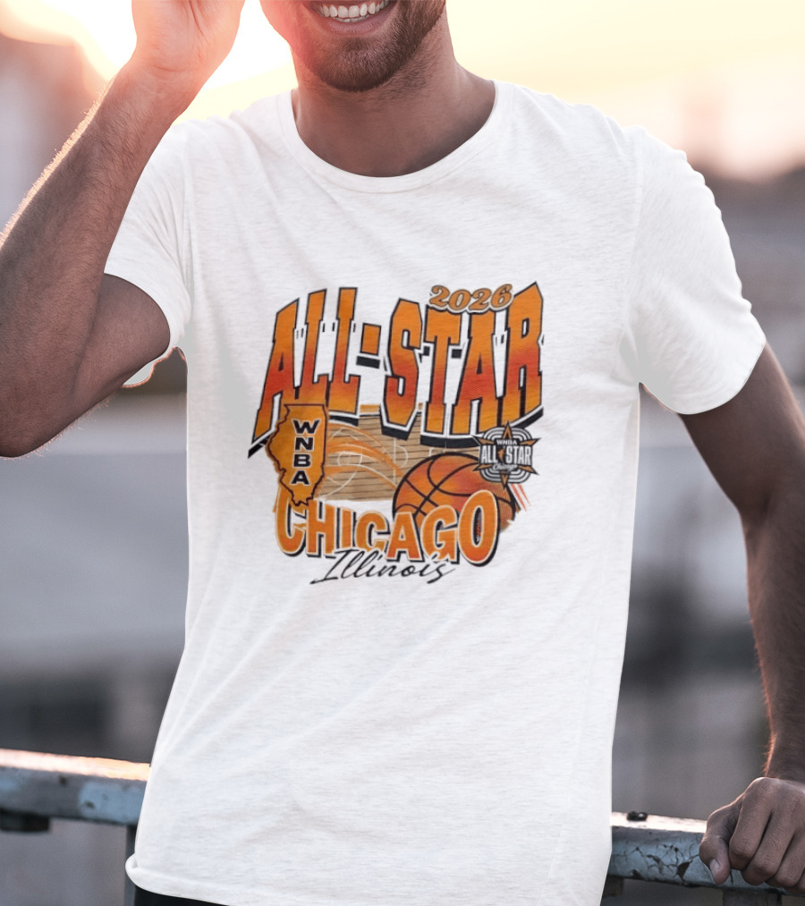 WNBA All Star 2026 Chicago Illinois Basketball Event T-Shirt
