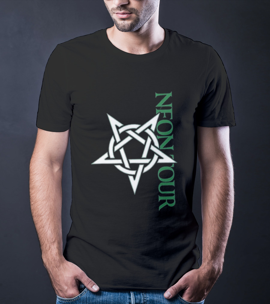 Neon Tour Interscope Store Face Burn Star T-Shirt